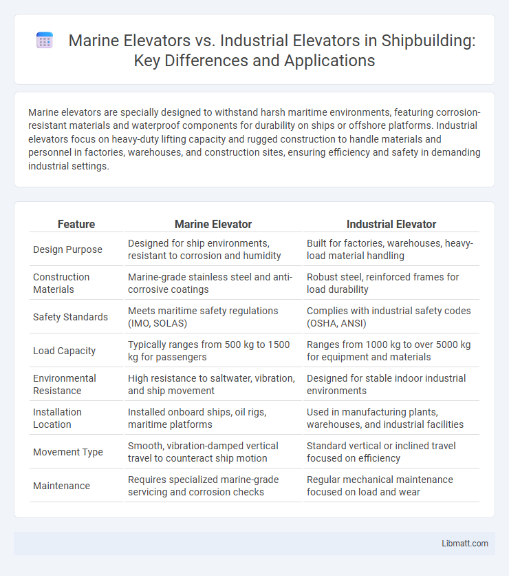 Marine Elevators vs. Industrial Elevators in Shipbuilding: Key Differences and Applications