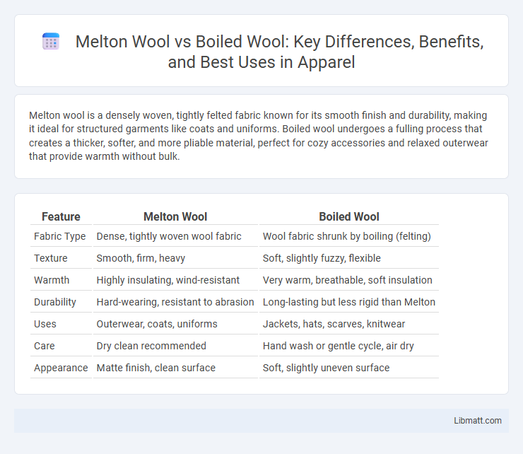 Melton Wool vs Boiled Wool: Key Differences, Benefits, and Best Uses in Apparel