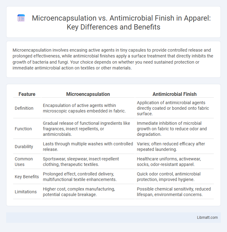 Microencapsulation vs. Antimicrobial Finish in Apparel: Key Differences and Benefits