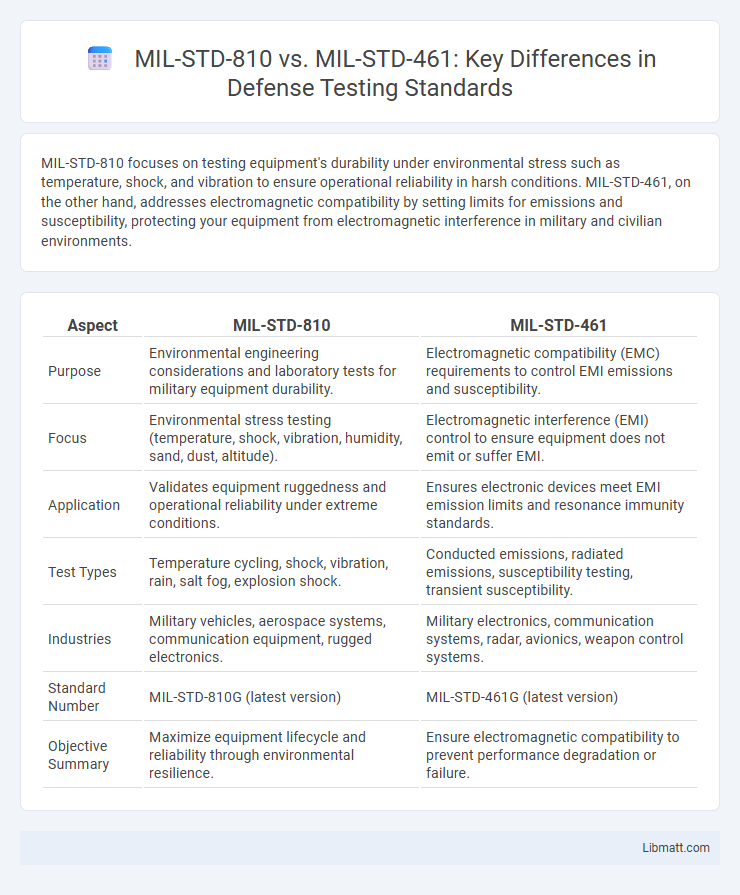 MIL-STD-810 vs. MIL-STD-461: Key Differences in Defense Testing Standards