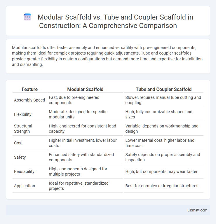 Modular Scaffold vs. Tube and Coupler Scaffold in Construction: A Comprehensive Comparison