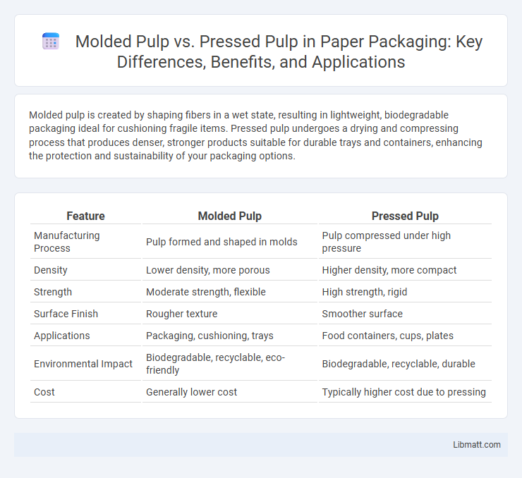 Molded Pulp vs. Pressed Pulp in Paper Packaging: Key Differences, Benefits, and Applications