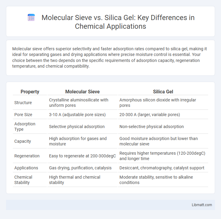 Molecular Sieve vs. Silica Gel: Key Differences in Chemical Applications