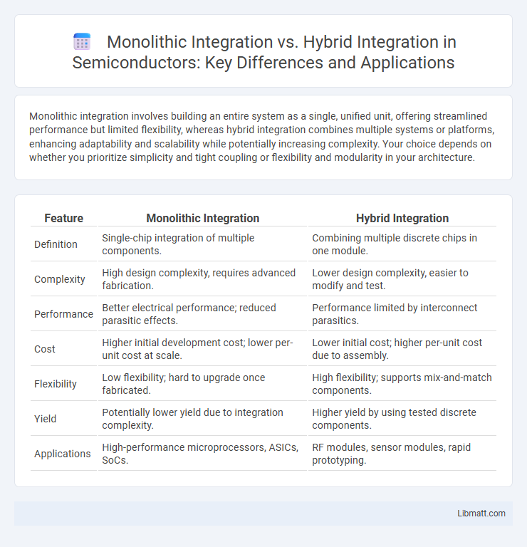 Monolithic Integration vs. Hybrid Integration in Semiconductors: Key Differences and Applications