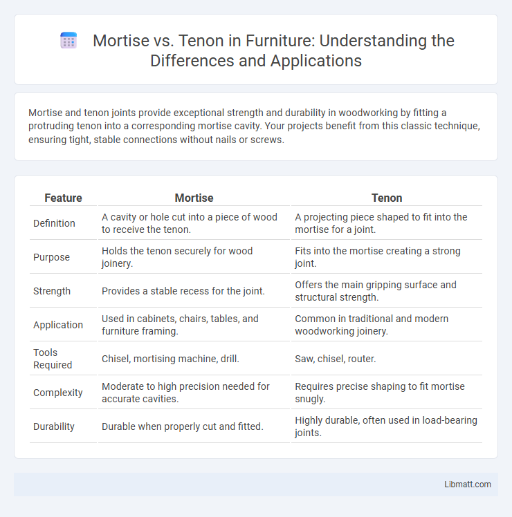 Mortise vs. Tenon in Furniture: Understanding the Differences and Applications