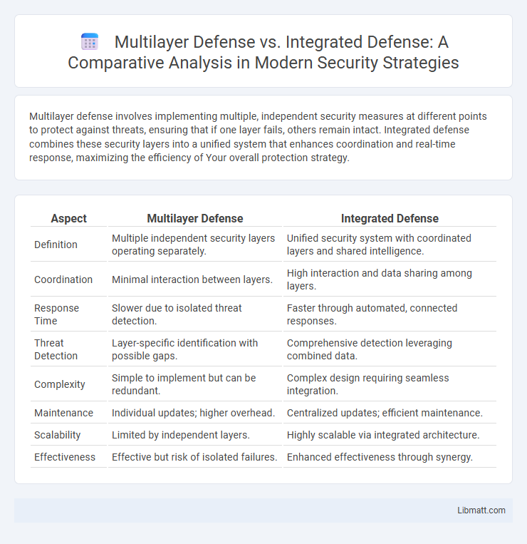 Multilayer Defense vs. Integrated Defense: A Comparative Analysis in Modern Security Strategies