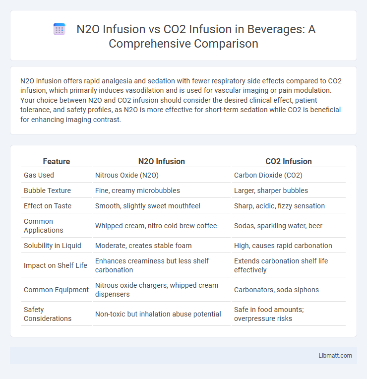 N2O Infusion vs CO2 Infusion in Beverages: A Comprehensive Comparison