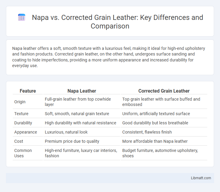 Napa vs. Corrected Grain Leather: Key Differences and Comparison