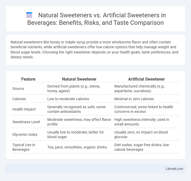 Natural Sweeteners vs. Artificial Sweeteners in Beverages: Benefits, Risks, and Taste Comparison