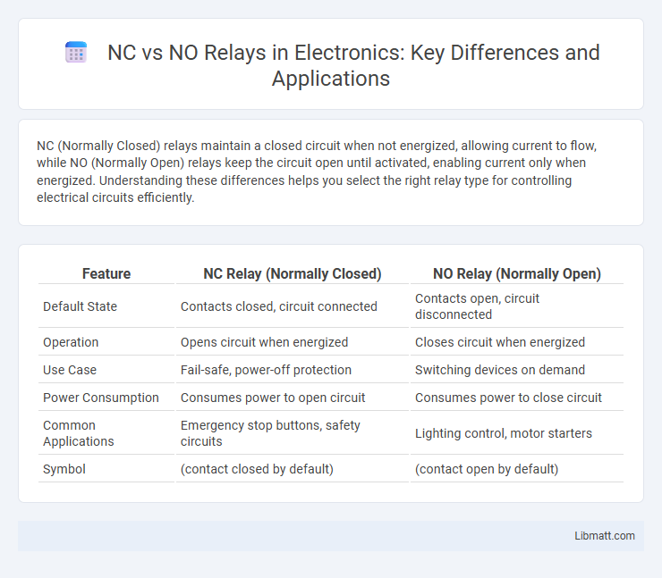 NC vs NO Relays in Electronics: Key Differences and Applications