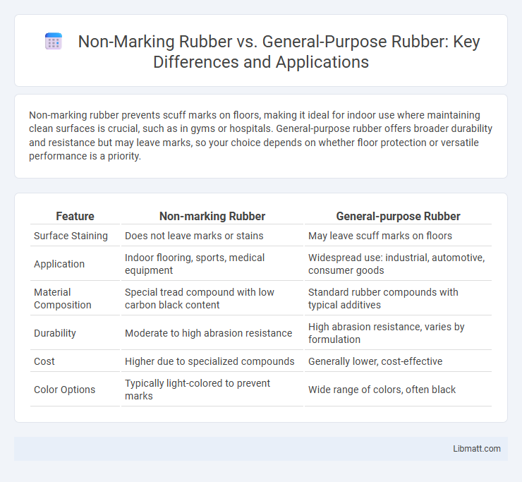 Non-Marking Rubber vs. General-Purpose Rubber: Key Differences and Applications