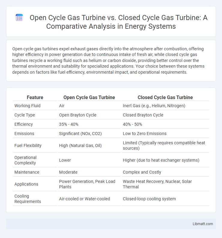 Open Cycle Gas Turbine vs. Closed Cycle Gas Turbine: A Comparative Analysis in Energy Systems
