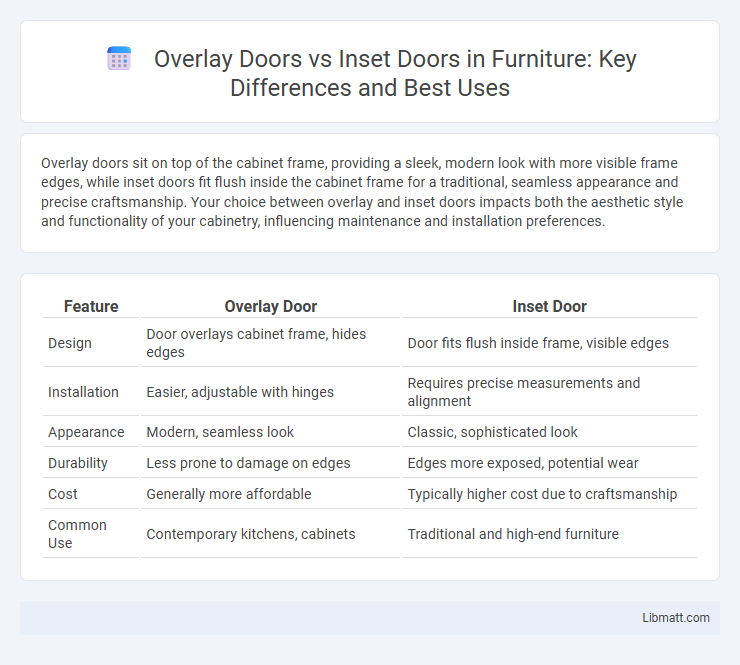 Overlay Doors vs Inset Doors in Furniture: Key Differences and Best Uses