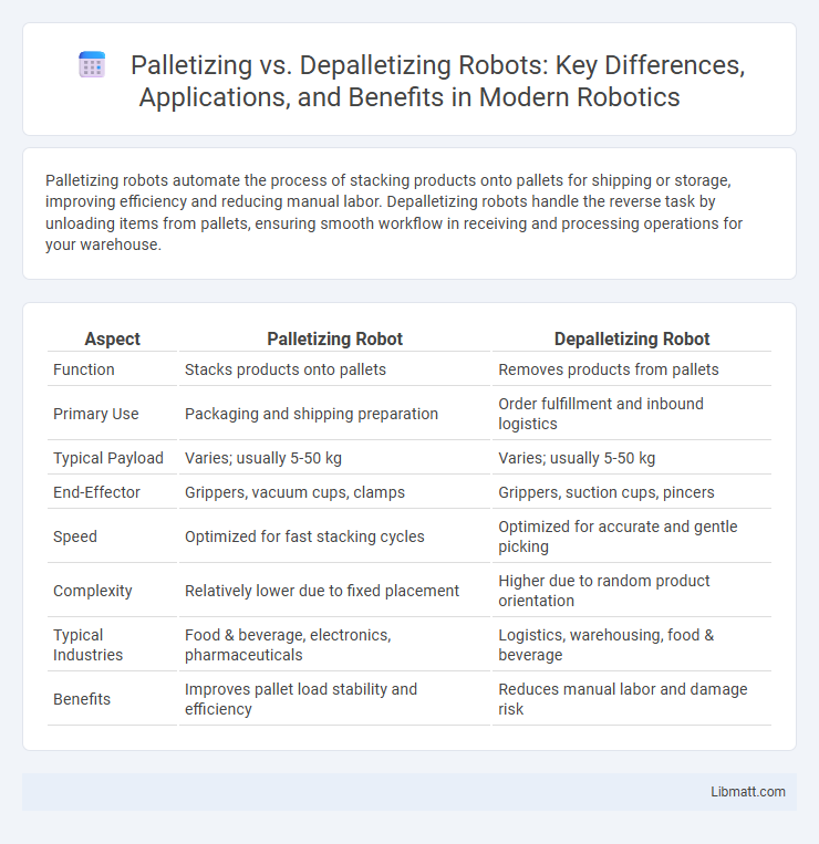 Palletizing vs. Depalletizing Robots: Key Differences, Applications, and Benefits in Modern Robotics