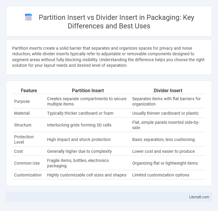 Partition Insert vs Divider Insert in Packaging: Key Differences and Best Uses