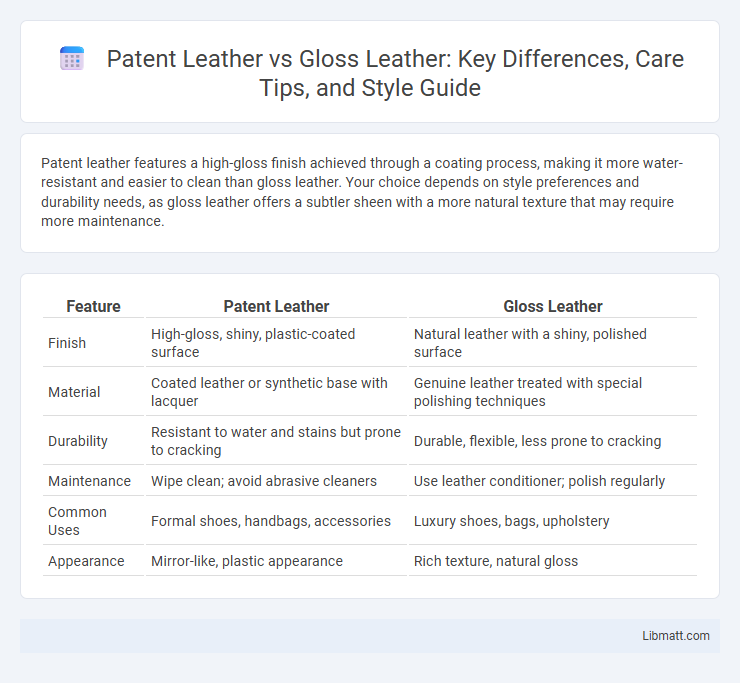 Patent Leather vs Gloss Leather: Key Differences, Care Tips, and Style Guide