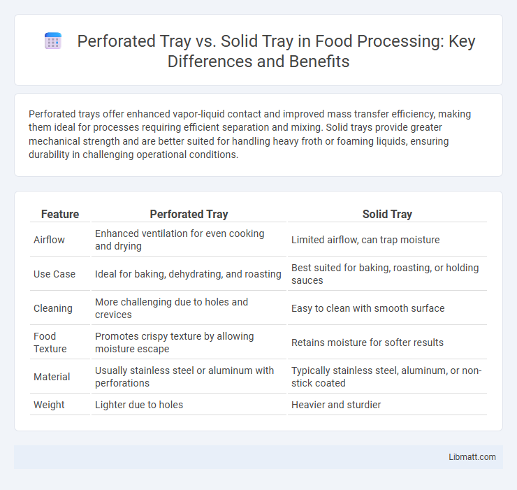 Perforated Tray vs. Solid Tray in Food Processing: Key Differences and Benefits