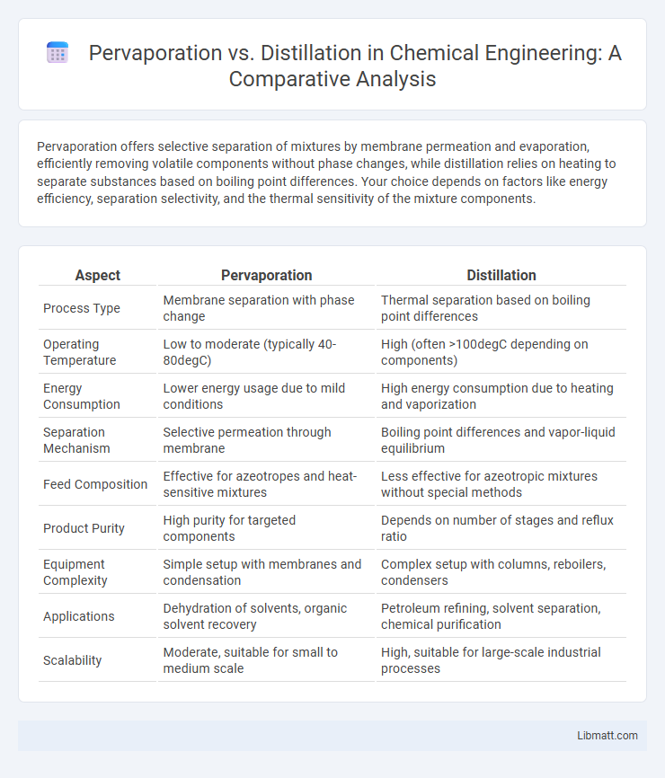 Pervaporation vs. Distillation in Chemical Engineering: A Comparative Analysis