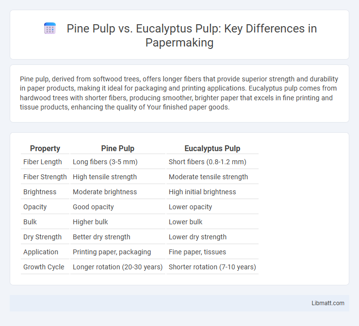 Pine Pulp vs. Eucalyptus Pulp: Key Differences in Papermaking