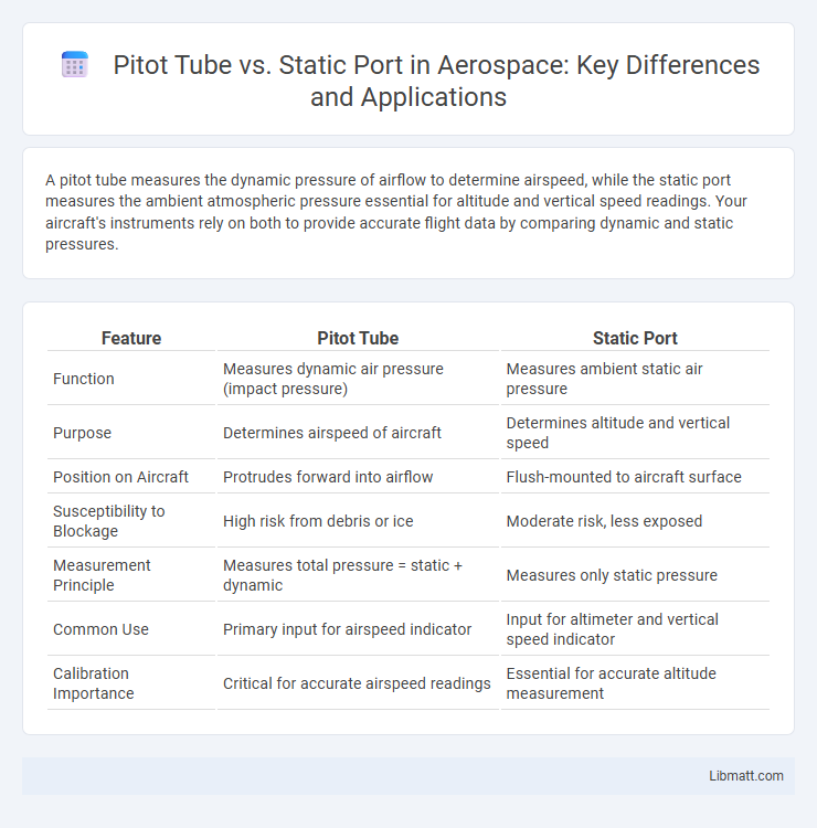 Pitot Tube vs. Static Port in Aerospace: Key Differences and Applications