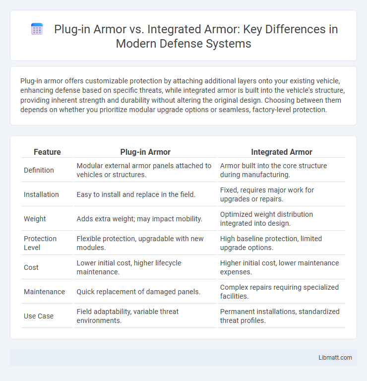 Plug-in Armor vs. Integrated Armor: Key Differences in Modern Defense Systems