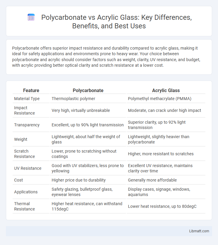 Polycarbonate vs Acrylic Glass: Key Differences, Benefits, and Best Uses