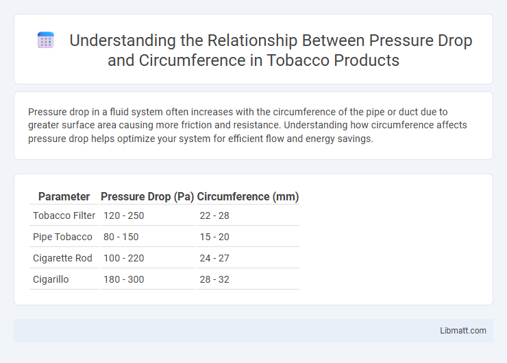 Understanding the Relationship Between Pressure Drop and Circumference in Tobacco Products