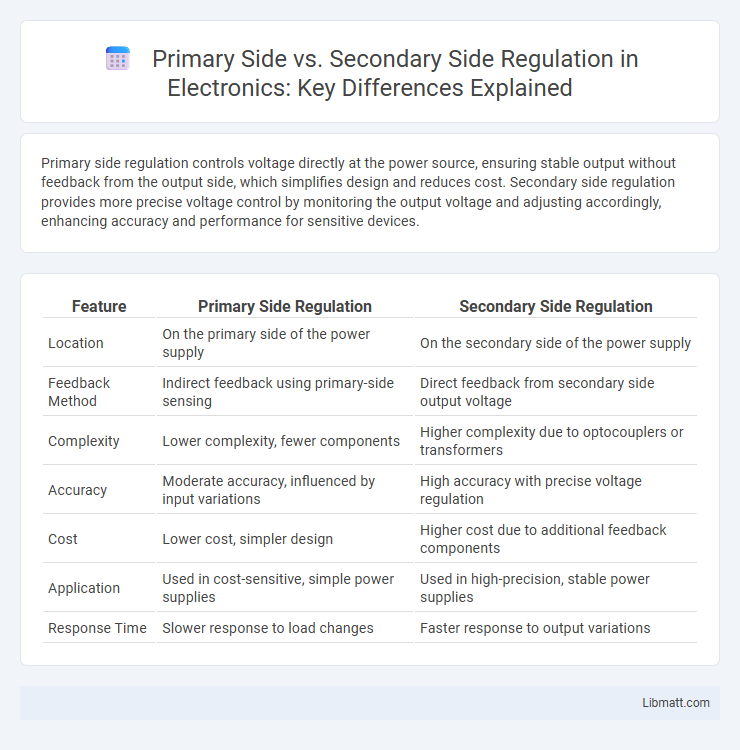 Primary Side vs. Secondary Side Regulation in Electronics: Key Differences Explained