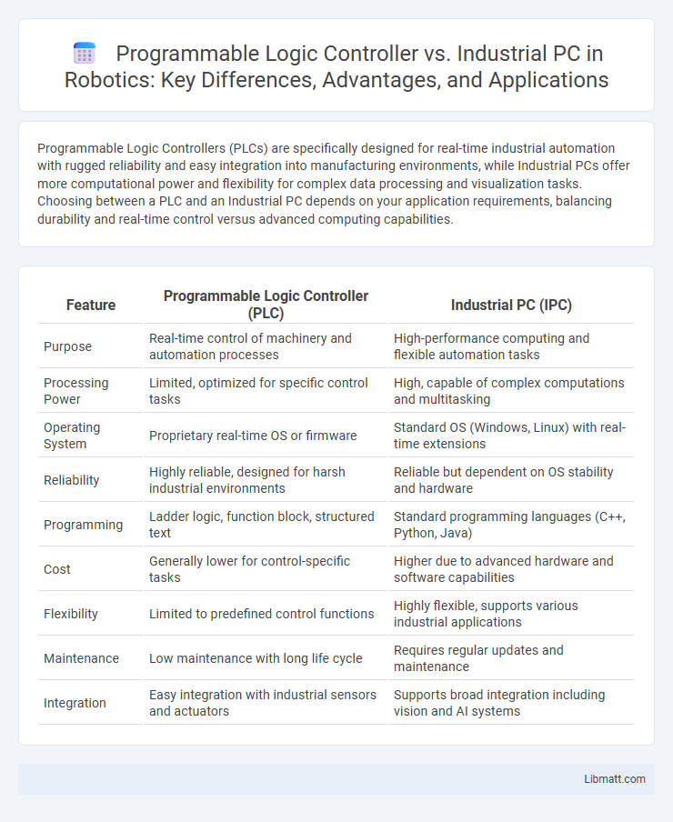 Programmable Logic Controller vs. Industrial PC in Robotics: Key Differences, Advantages, and Applications