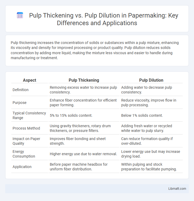 Pulp Thickening vs. Pulp Dilution in Papermaking: Key Differences and Applications