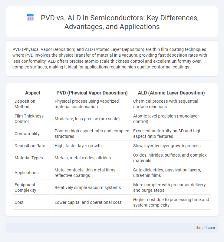 PVD vs. ALD in Semiconductors: Key Differences, Advantages, and Applications