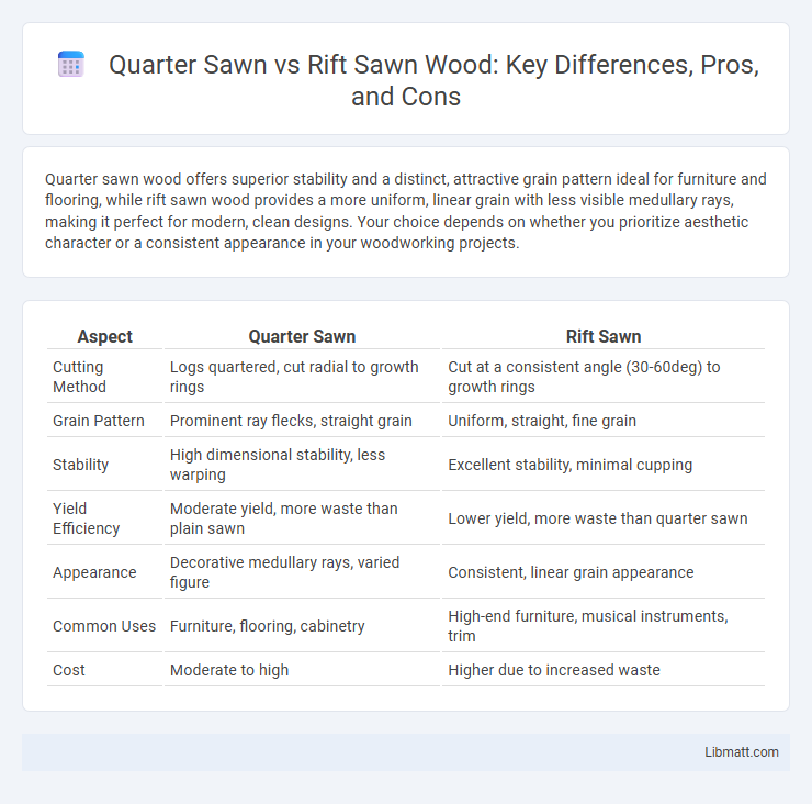 Quarter Sawn vs Rift Sawn Wood: Key Differences, Pros, and Cons
