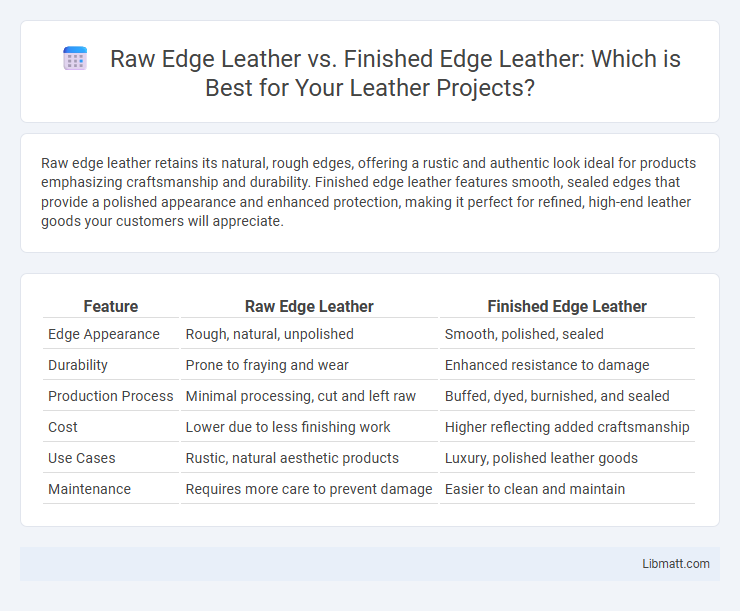 Raw Edge Leather vs. Finished Edge Leather: Which is Best for Your Leather Projects?
