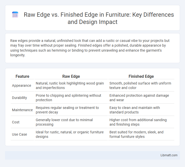 Raw Edge vs. Finished Edge in Furniture: Key Differences and Design Impact