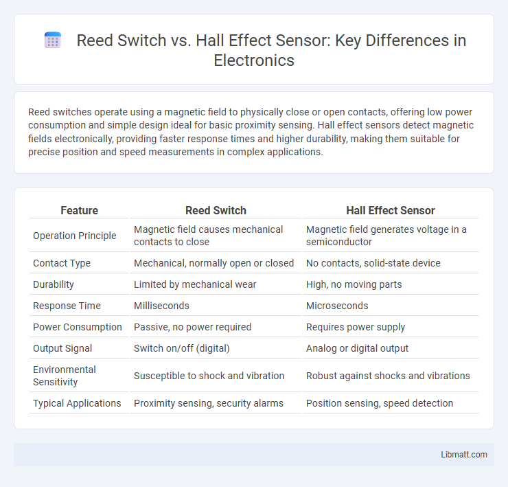 Reed Switch vs. Hall Effect Sensor: Key Differences in Electronics