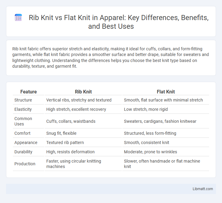 Rib Knit vs Flat Knit in Apparel: Key Differences, Benefits, and Best Uses