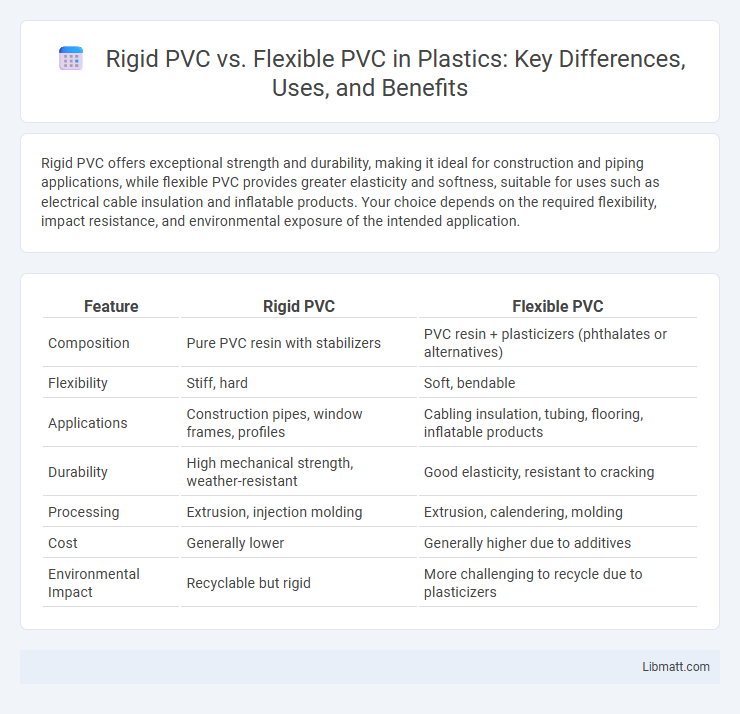 Rigid PVC vs. Flexible PVC in Plastics: Key Differences, Uses, and Benefits