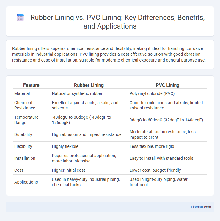 Rubber Lining vs. PVC Lining: Key Differences, Benefits, and Applications