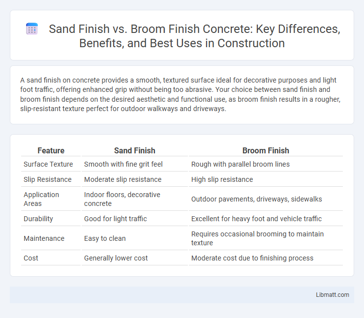 Sand Finish vs. Broom Finish Concrete: Key Differences, Benefits, and Best Uses in Construction