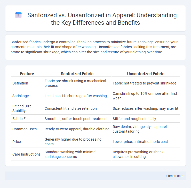 Sanforized vs. Unsanforized in Apparel: Understanding the Key Differences and Benefits