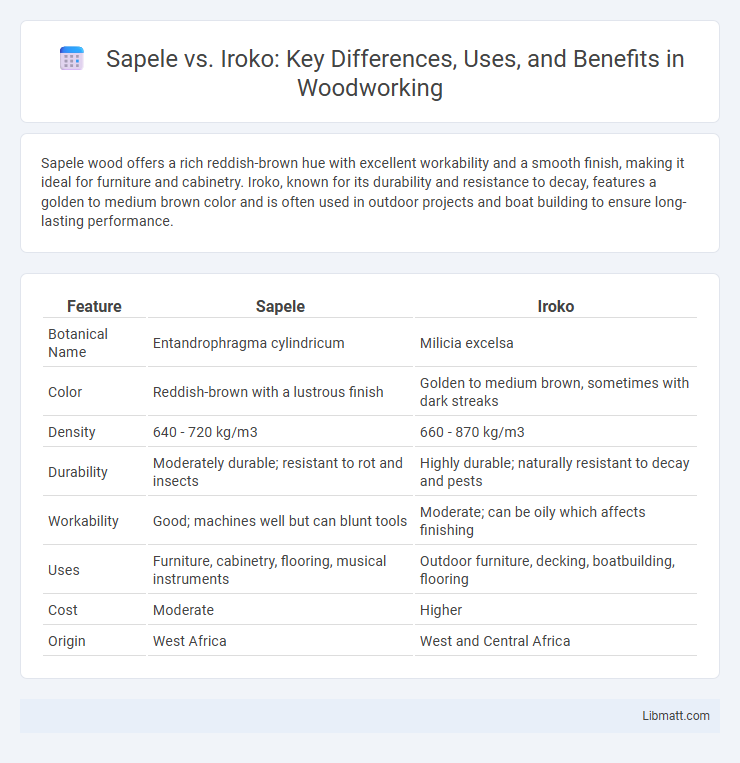 Sapele vs. Iroko: Key Differences, Uses, and Benefits in Woodworking