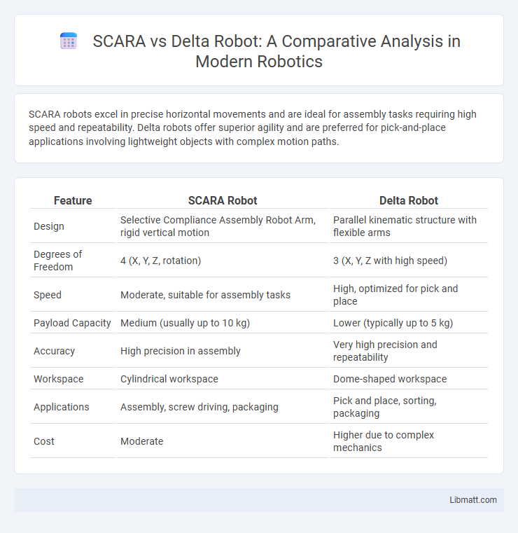 SCARA vs Delta Robot: A Comparative Analysis in Modern Robotics