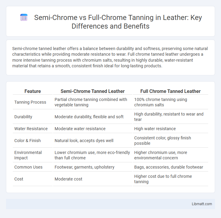 Semi-Chrome vs Full-Chrome Tanning in Leather: Key Differences and Benefits