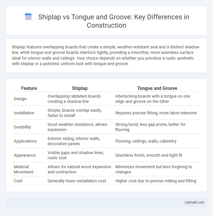 Shiplap vs Tongue and Groove: Key Differences in Construction