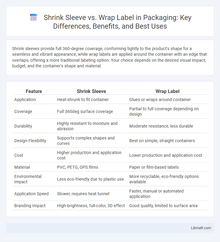 Shrink Sleeve vs. Wrap Label in Packaging: Key Differences, Benefits, and Best Uses