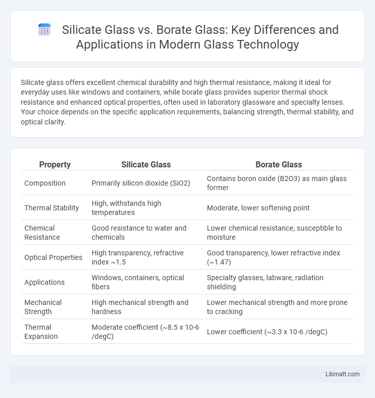 Silicate Glass vs. Borate Glass: Key Differences and Applications in Modern Glass Technology