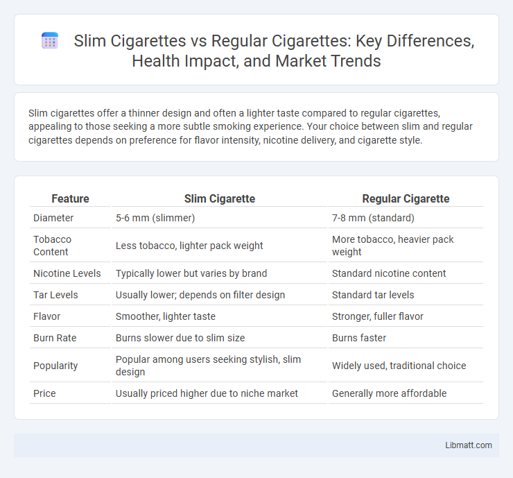 Slim Cigarettes vs Regular Cigarettes: Key Differences, Health Impact, and Market Trends