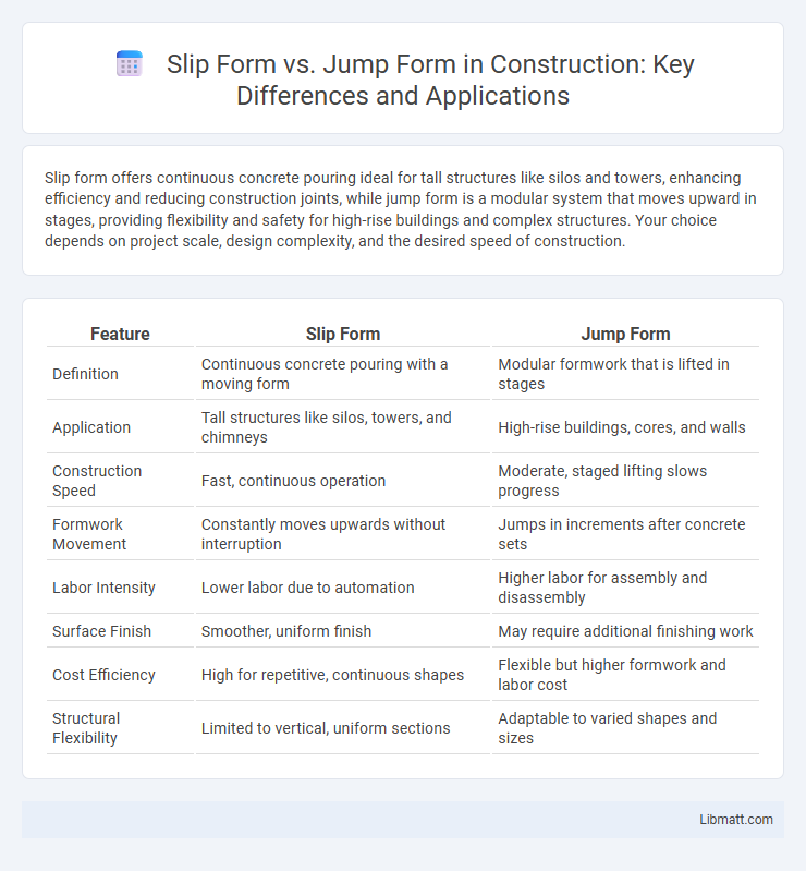Slip Form vs. Jump Form in Construction: Key Differences and Applications