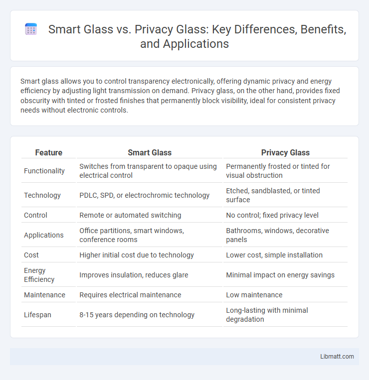 Smart Glass vs. Privacy Glass: Key Differences, Benefits, and Applications