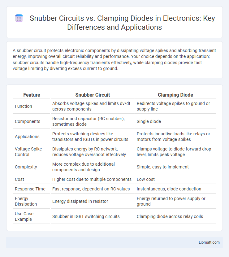 Snubber Circuits vs. Clamping Diodes in Electronics: Key Differences and Applications